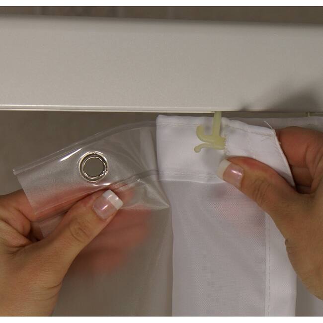 Ultimate Shower Bar White Aluminum Alloy Curved Shower Curtain Rod