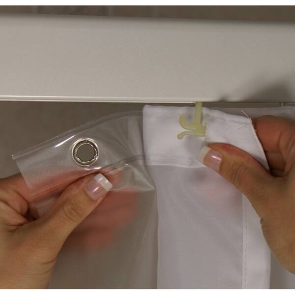 Shop Ultimate Shower Bar White Aluminum Alloy Curved Shower