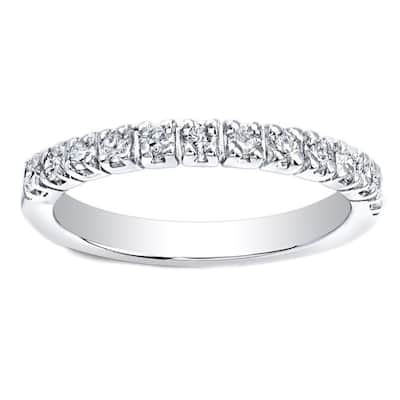 Auriya 5/8ctw Ultra-Thin Stackable Diamond Wedding Band 14k Gold (H-I, I1-I2)