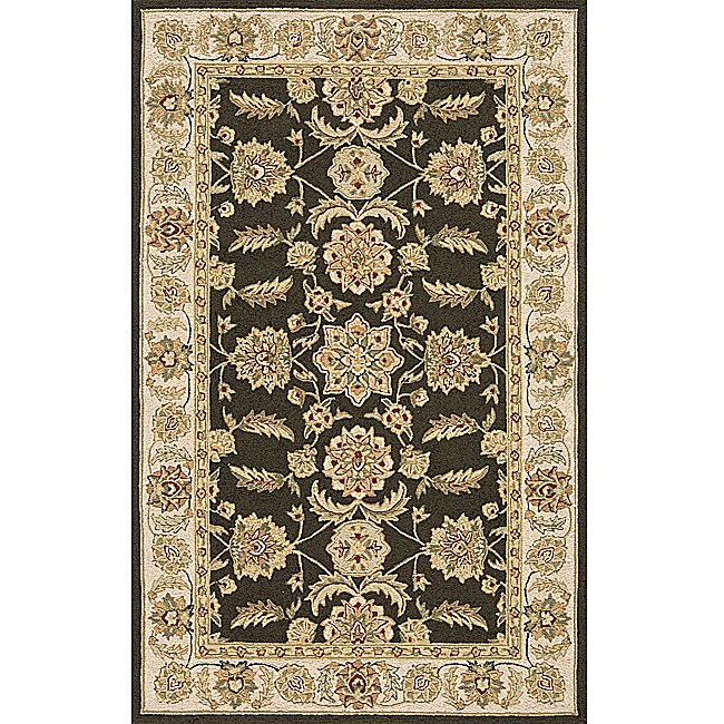Indoor/ Outdoor South Beach Agra Olive Green Rug (36 X 56)