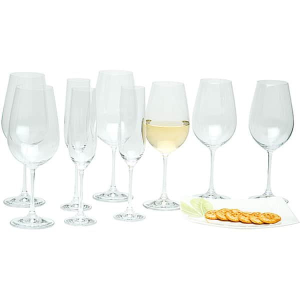 Red Vanilla Viola 18-piece Stemware Set