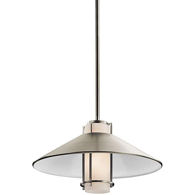 Contemporary Brushed Nickel 1-light Pendant