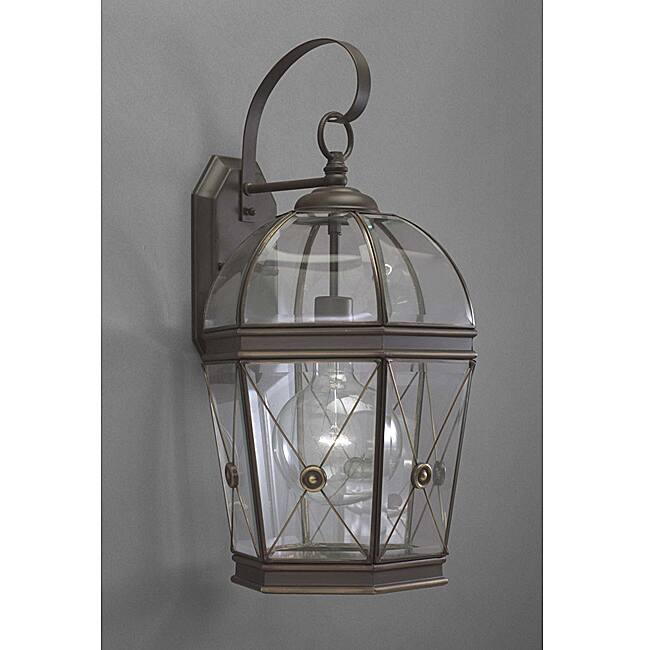 Hand-painted Bronze 1-light Outdoor Wall Light