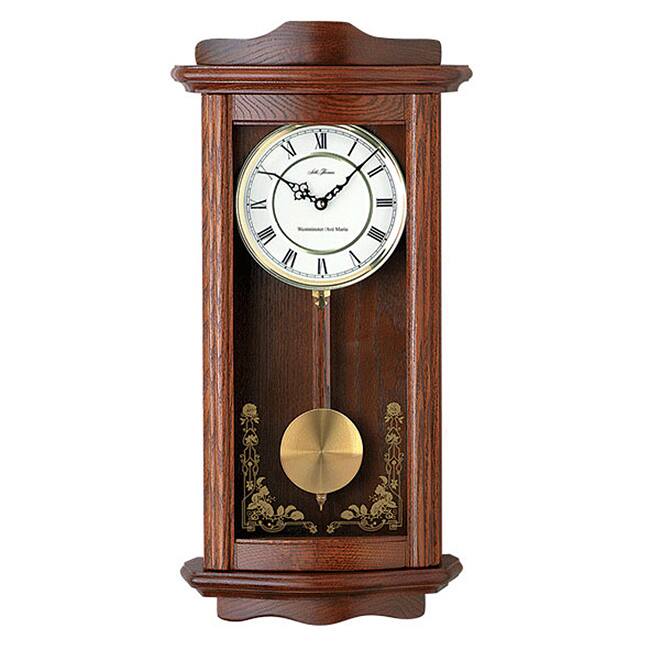 Seth Thomas Oak Pendulum Wall Clock