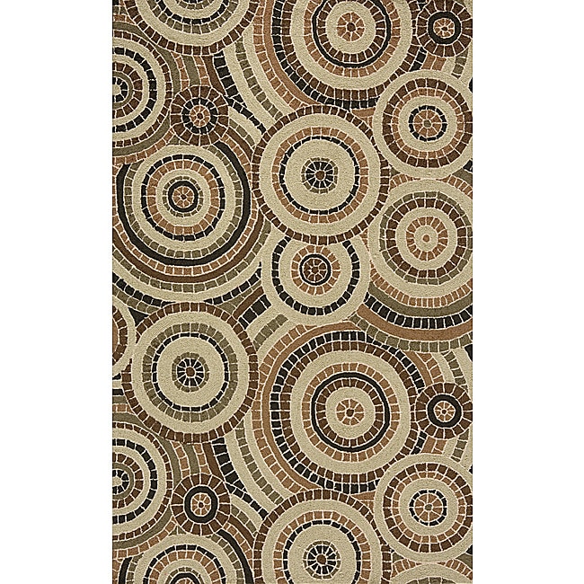 South Beach Tan Mosaic Indoor/outdoor Rug (2 X 3)