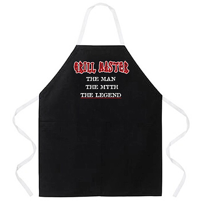 'Grill Master The Man The Myth The Legend' Apron-Black