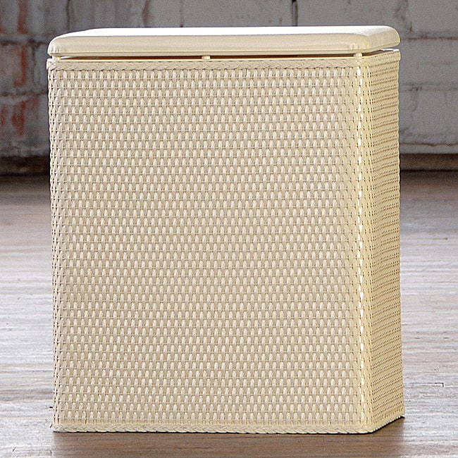 LaMont Home Carter Ivory Upright Hamper Free Shipping