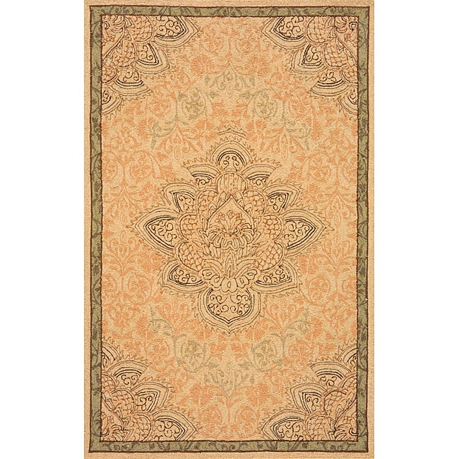 Outdoor South Beach Gold Centerpiece Rug (8 X 10)