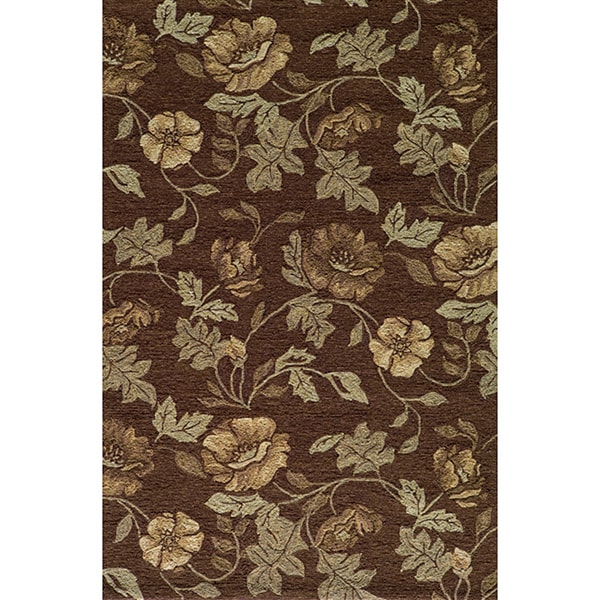 Shop Momeni Veranda Brown Floral Indoor/Outdoor Rug 8' X 10' On