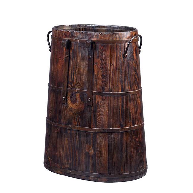 Vintage Chinese Barrel with Iron Rings