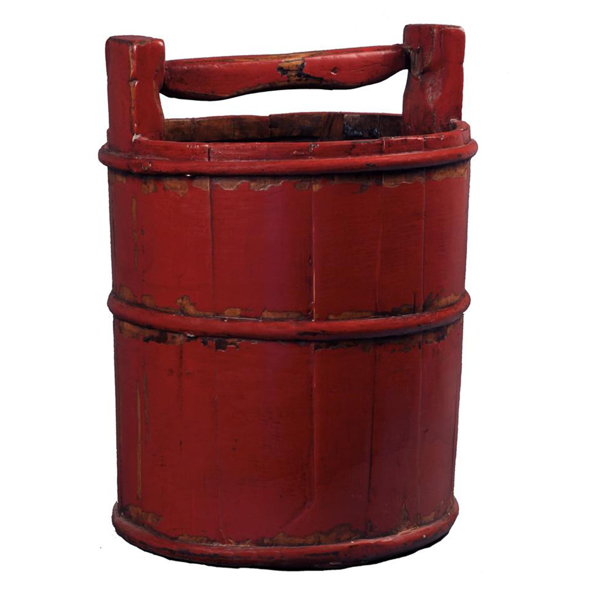 Vintage Chinese Wooden Water Bucket