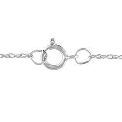 Miadora 10k White Gold Created Alexandrite and Diamond Accent Necklace