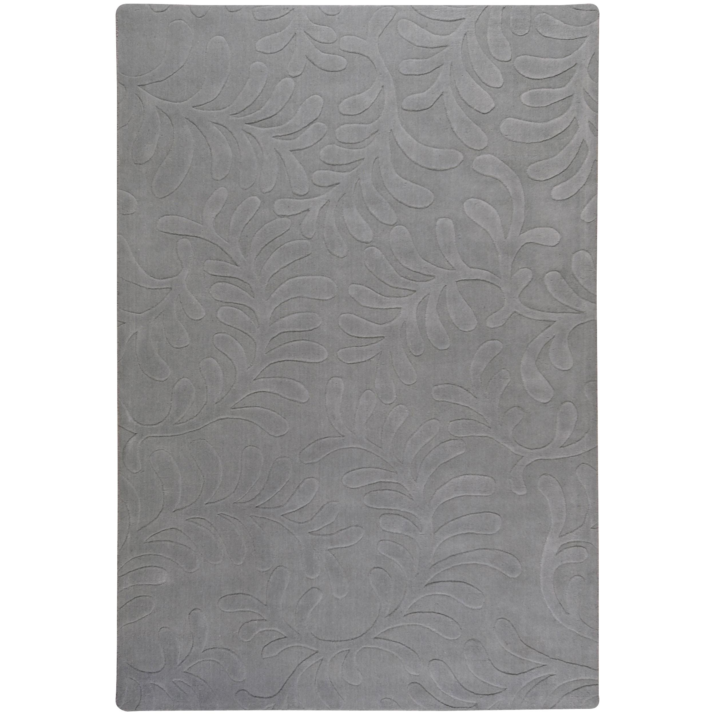 Candice Olson Loomed Gray Sabaya Floral Pllush Wool Rug (9 X 13)