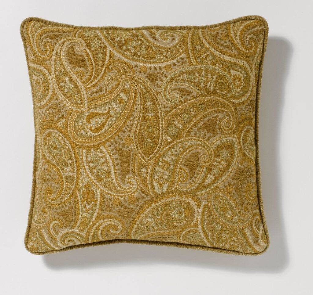 Corona Decor Corded Paisley-Pattern 18-Inch Decorative Pillow