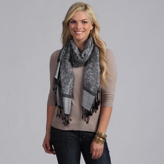 Shop Women's Silver and Black Shawl Wrap - Free Shipping On Orders Over ...