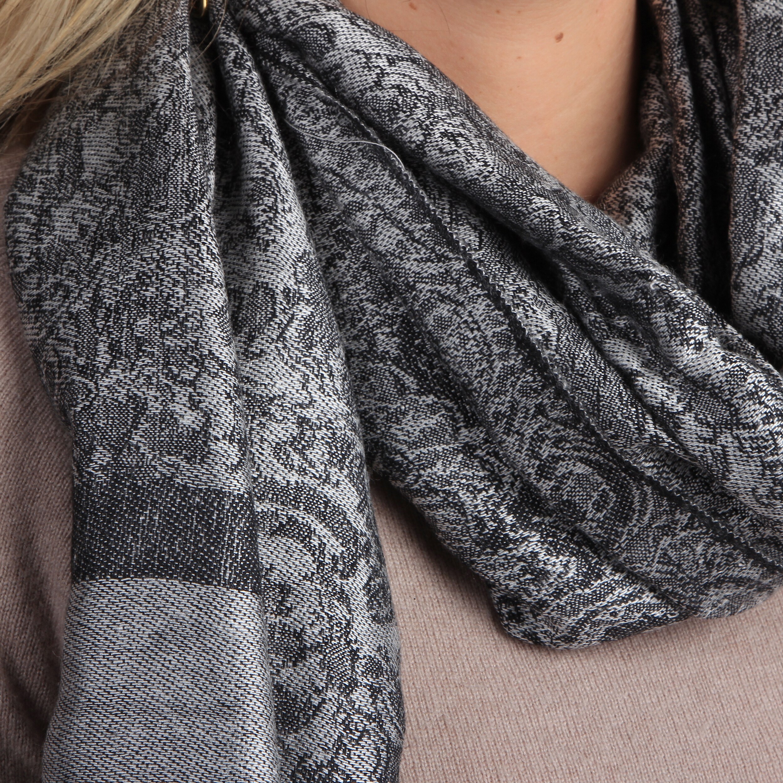black silk shawl wrap