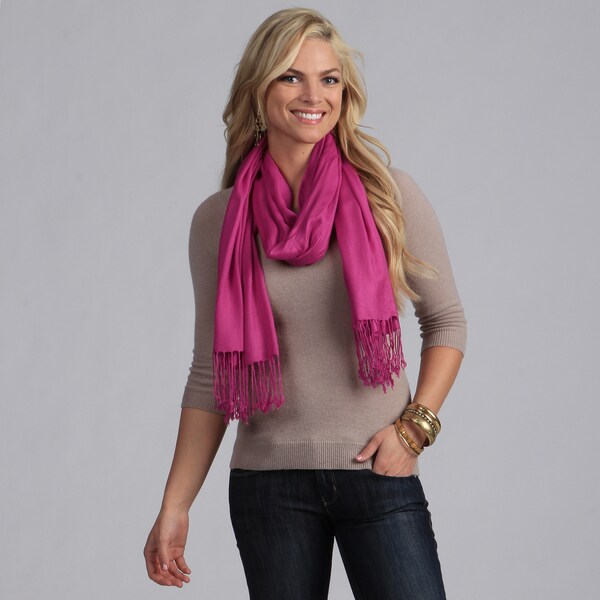 Peach Couture Fuchsia Rayon Shawl