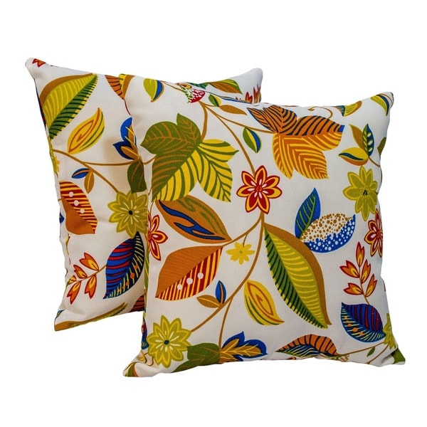 17-inch Outdoor Esprit Square Accent Pillow (Set of 2)