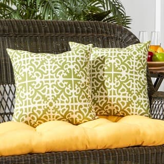 slide 1 of 1, Greendale Home Fashions Grass Outdoor Accent Pillow, Set of 2 - 17w x 17l