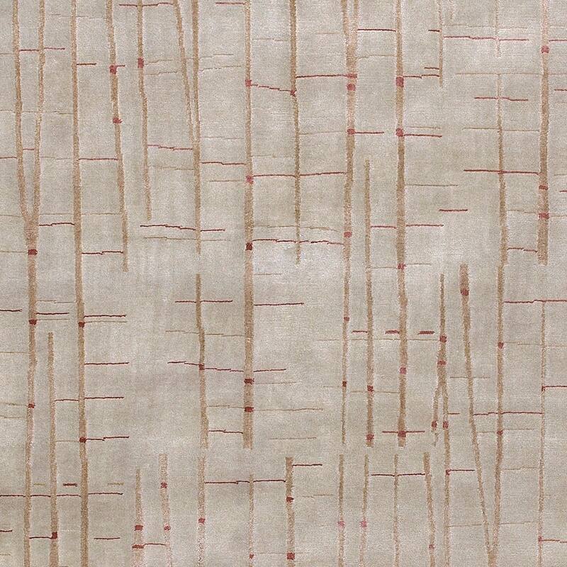 Hand-knotted Green Anatolia Abstract Design Wool Area Rug - 5' x 8' - 5' x 8'