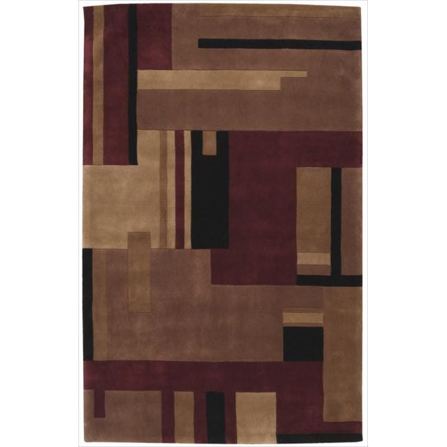 Nourison Geometric Hand tufted Dimensions Multi Rug (36 X 56)