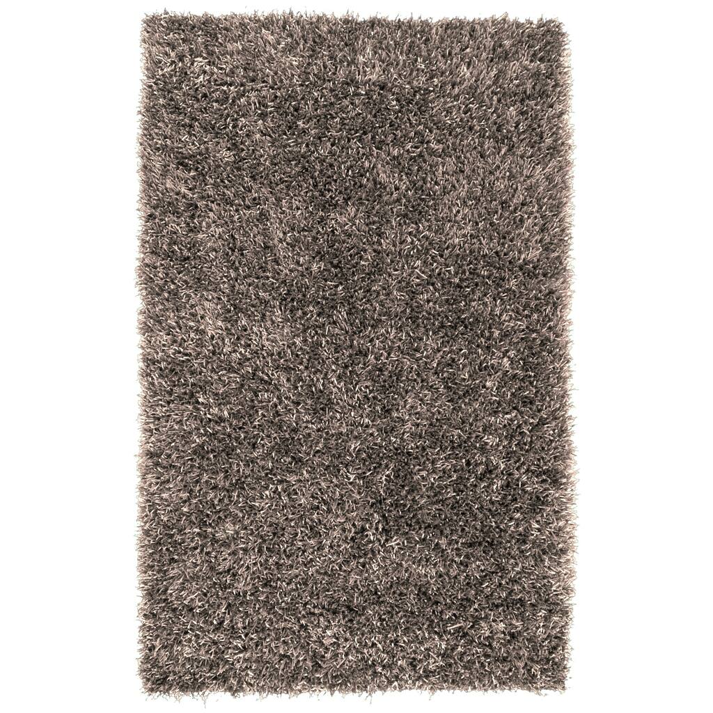 Hand-woven Gray Bartine Soft Plush Shag Area Rug - 5' x 8' - 5' x 8'