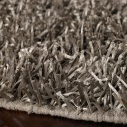 Hand woven Silver Cayster Soft Plush Shag Rug (8' x 10'6) 7x9   10x14 Rugs