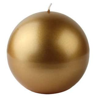 Metallic 4-inch Ball Candles (Case of 12)