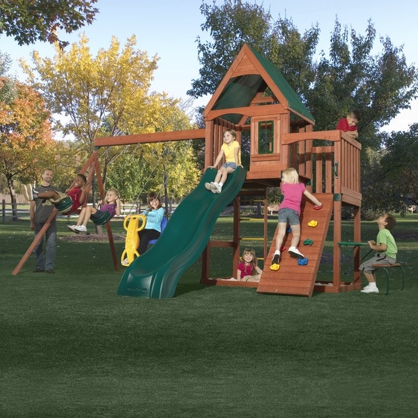 Swing N Slide Willows Peak Wood Complete Swing Set