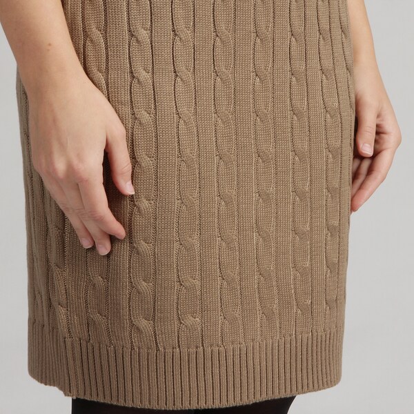 calvin klein cable knit sweater dress