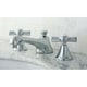 preview thumbnail 3 of 5, Kingston Brass Chrome Widespread Bathroom Faucet with Cross Handles