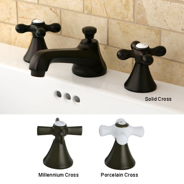 Solid Brass Oil Rubbed Bronze Widespread Bathroom Faucet Free