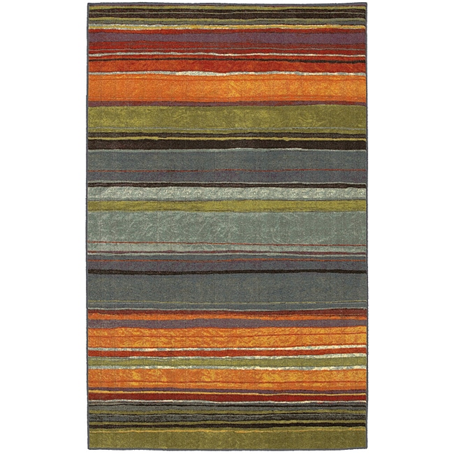 Rainbow Multi Stripe Rug (8 X 10)