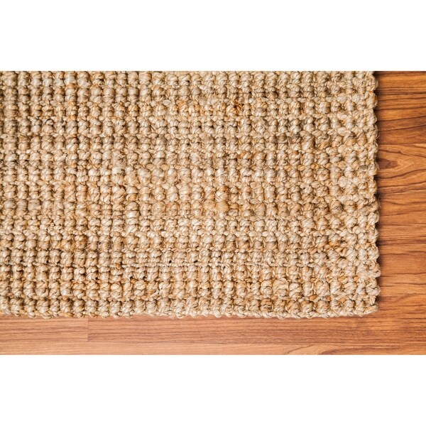 Shop Jani Sahara Boucle Weave Jute Handwoven Rug 2'6" x 8' Free