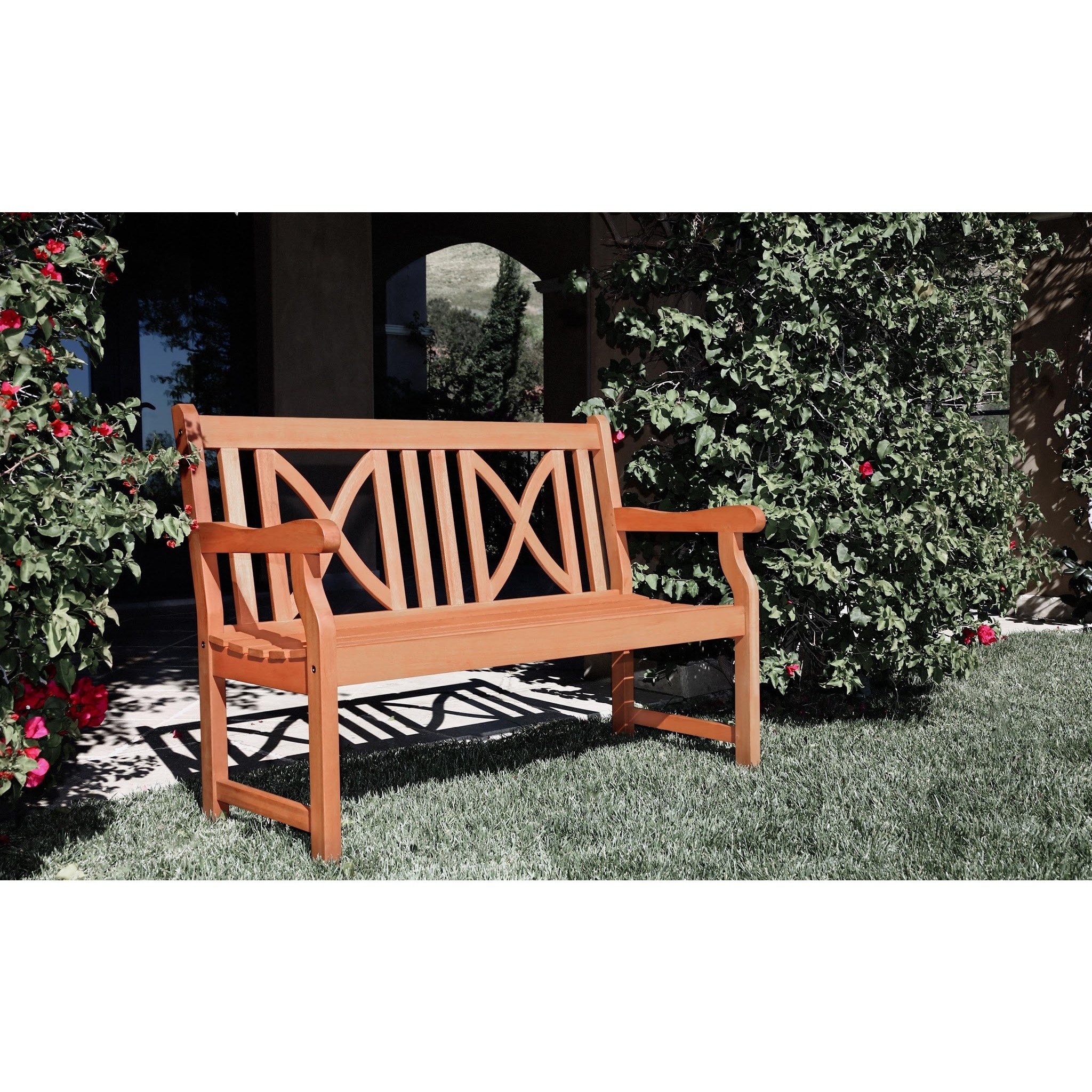 Softcross 2 seater Eucalyptus Wood Outdoor Bench