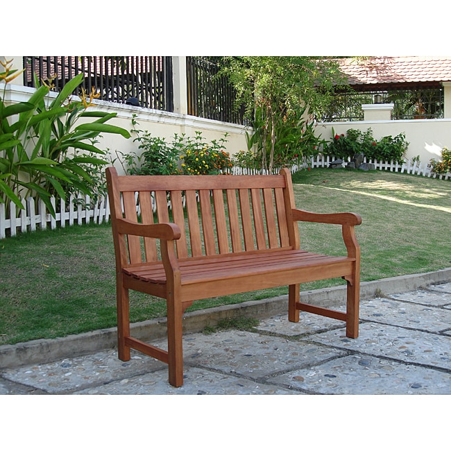 Henley 2 seater Eucalyptus Wood Outdoor Bench