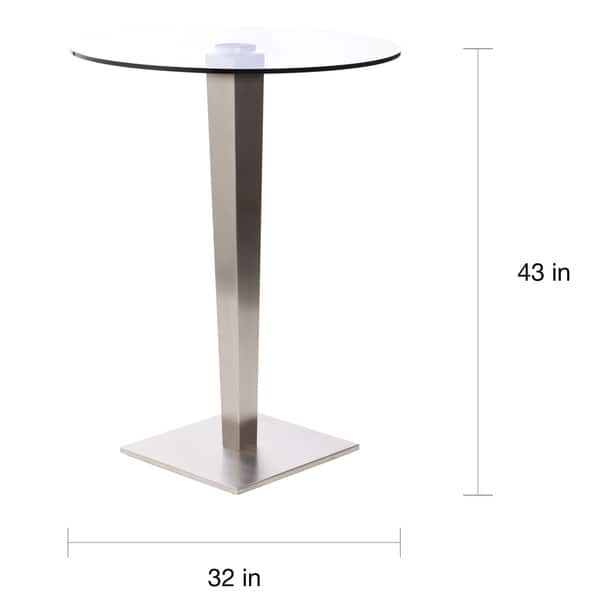 32 Inch Round Gl Brushed Stainless Steel Pub Table 32 Inch Round Gl Brushed Stainless Steel Pub Table