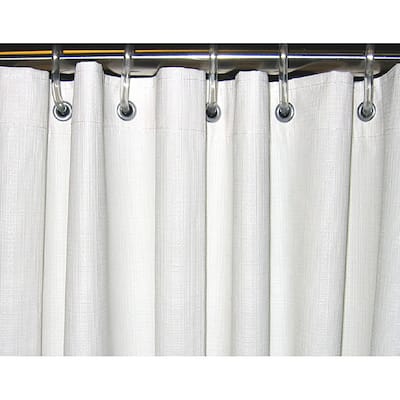 Shop Csi Bathware 54x72 White Vinyl Shower Curtain Pack Of 10