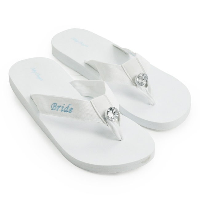 wedding day flip flops