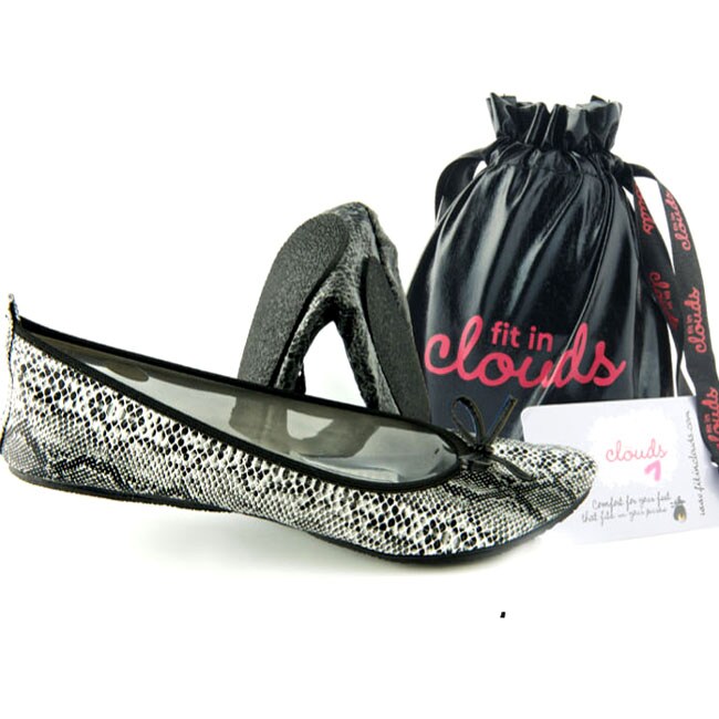 foldable black flats