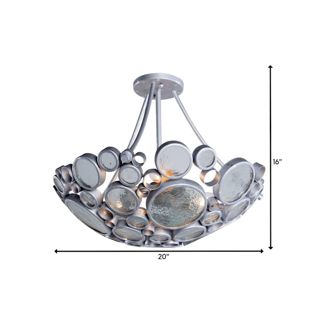 Fascination 3-light Nevada Semi-flush Mount