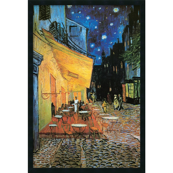 Shop Framed Art Print Cafe Terrace At Night, 1888 by Vincent van Gogh ...