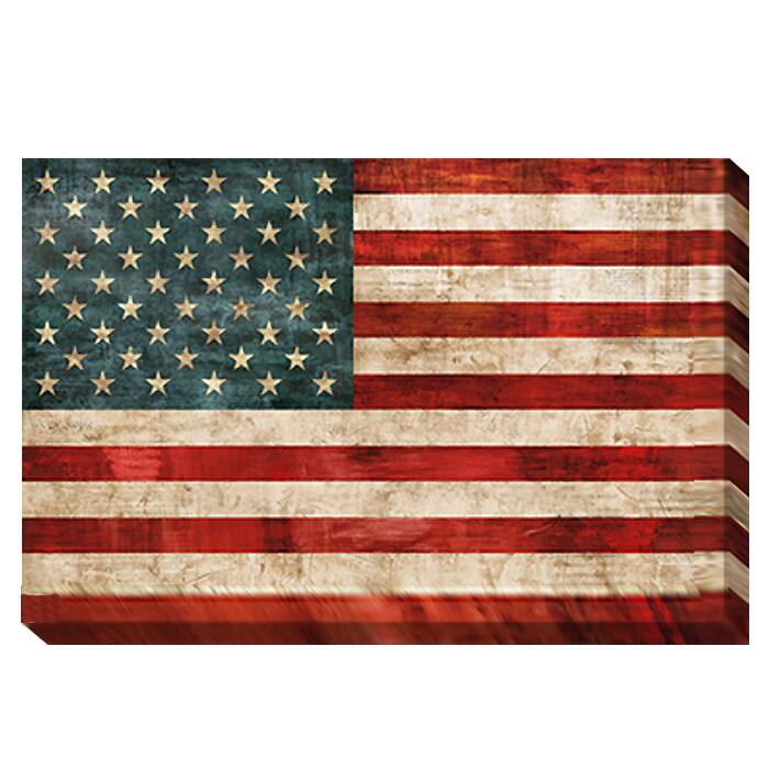 Luke Wilson 'Allegiance' Canvas Art - Multi - Stretched 24 x 36