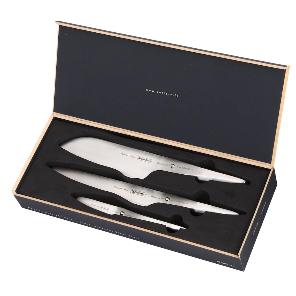 Chroma Type 301 by F.A. Porsche 3-piece Knife Set