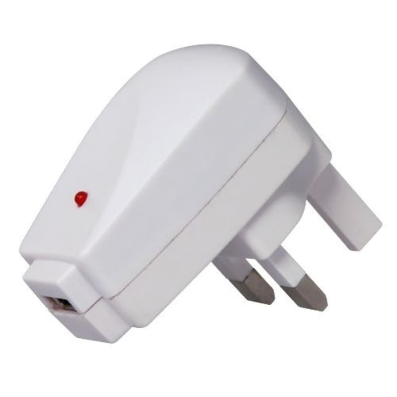 INSTEN White UK USB Travel Charger Adapter for Apple iPod