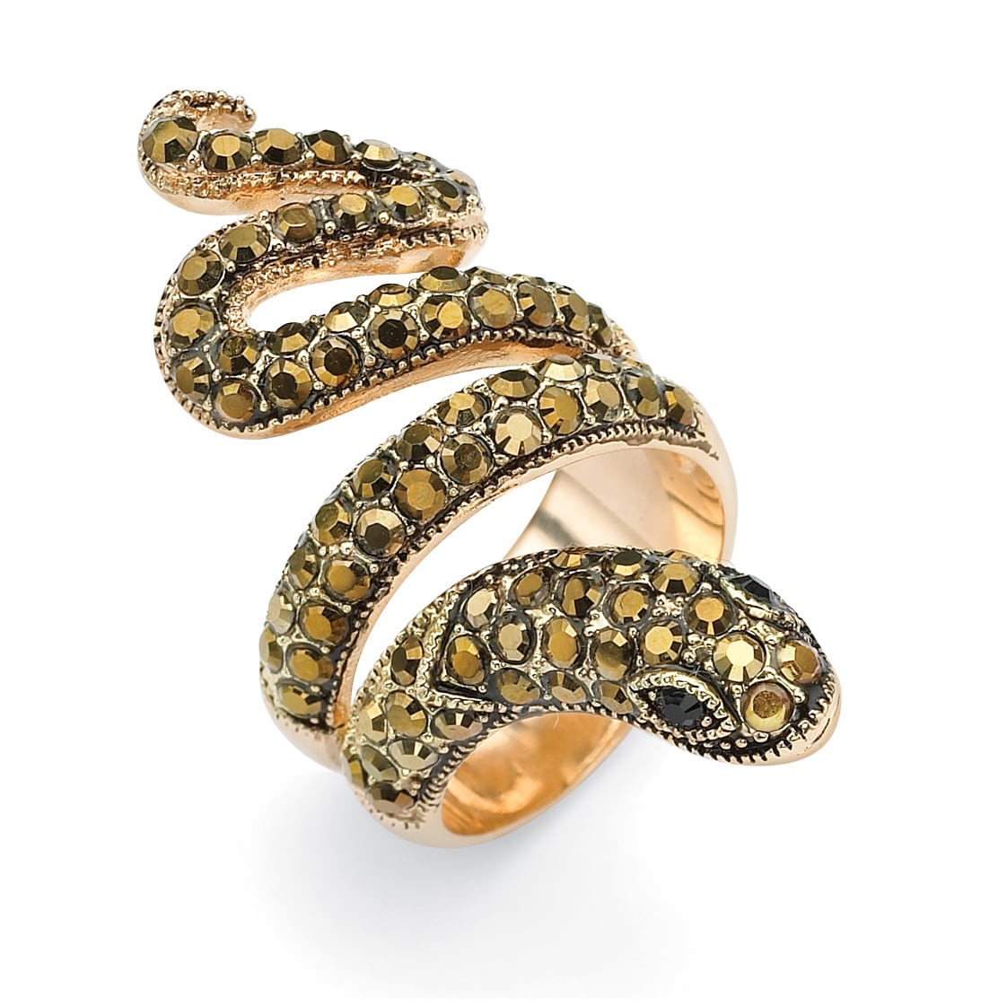 Кольцо змея золото фото