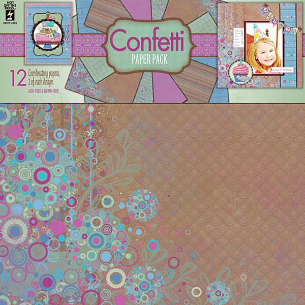 Hot off the Press 'Confetti Playground' 12-inch Paper Pack
