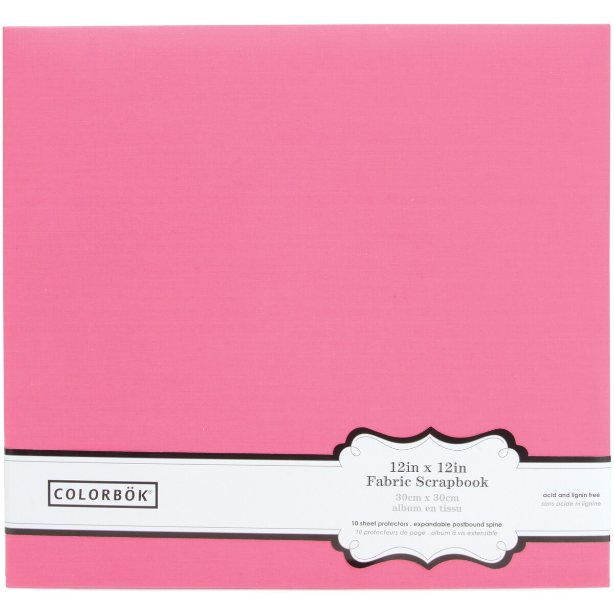 Colorbok Light Fuchsia 12 x 12 Fabric Albums