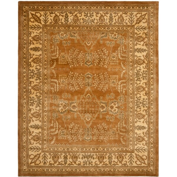 Safavieh Handmade Tree Light Brown/ Beige Hand-spun Wool Rug - 9' x 12'
