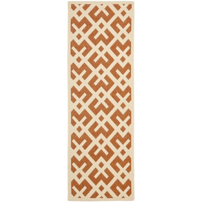 Poolside Terracotta/bone Indoor/outdoor Area Rug (24 X 911)